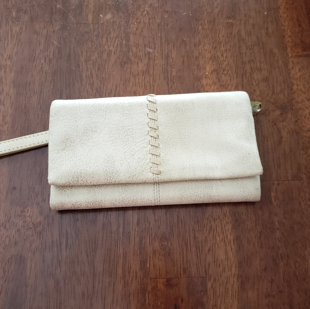 HOBO Keen Continental Wallet with wrist strap.